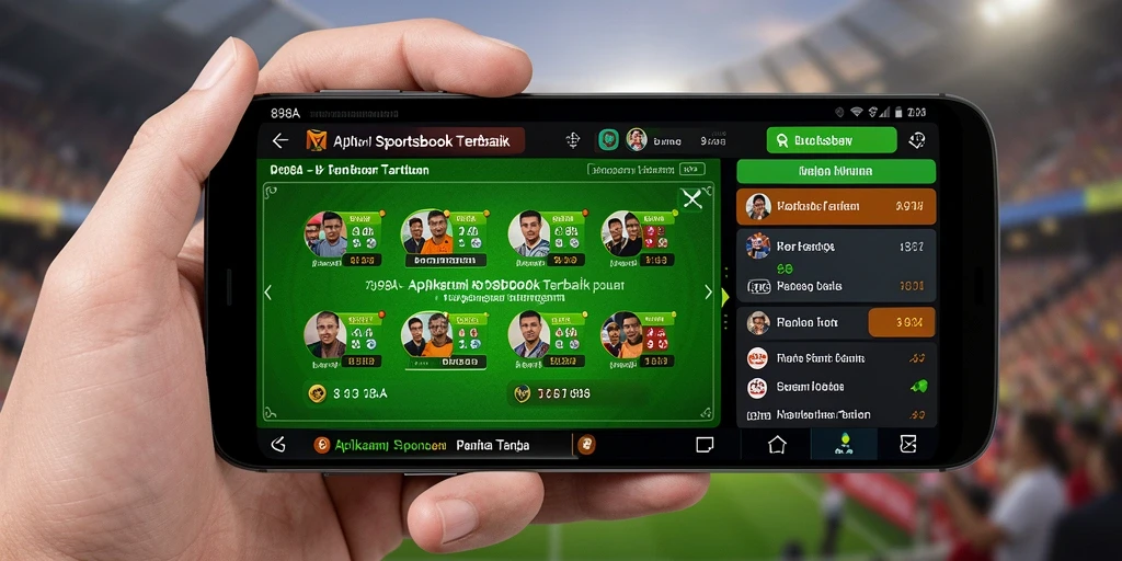 Tampilan screenshot utama 898A yang menggambarkan gameplay taruhan olahraga.