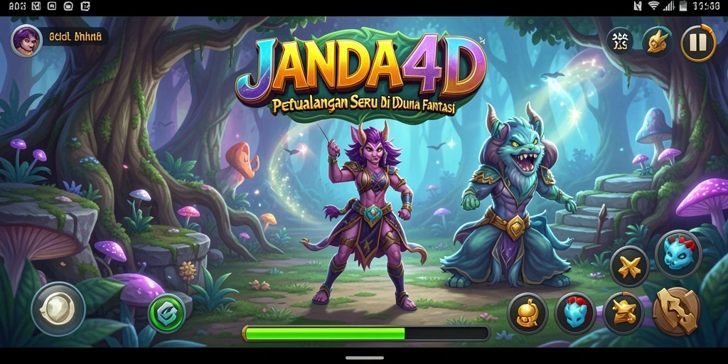 Screenshot gameplay JANDA4D menampilkan aksi seru di dunia petualangan.