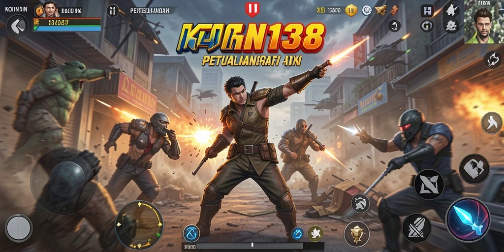 Tampilan aksi seru dalam gameplay KOIN138 yang penuh tantangan.
