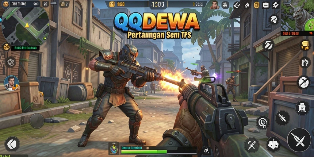Tampilan gameplay intens dari QQDEWA yang menarik.