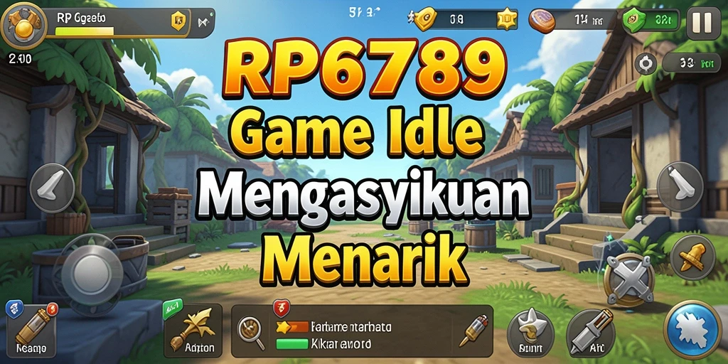Screenshot utama gameplay RP6789 yang menampilkan aktivitas pengumpulan sumber daya.